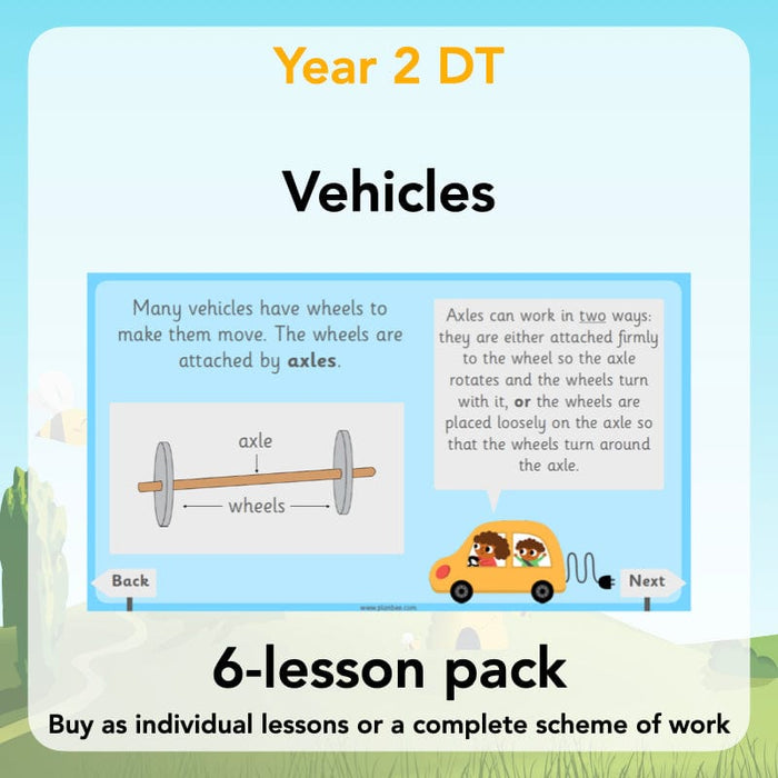 PlanBee Moving Vehicles KS1 Year 2 DT Lesson Planning by PlanBee