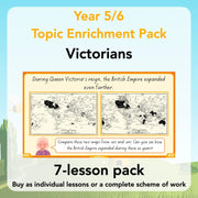 PlanBee Victorians Topic KS2 Enrichment Lesson Pack