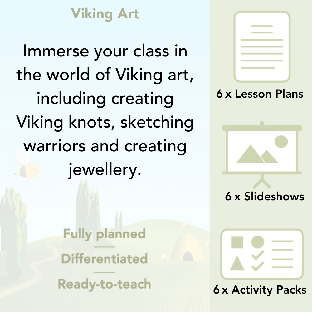 PlanBee Viking Art KS2 Lessons | Year 5 and Year 6 Art by PlanBee