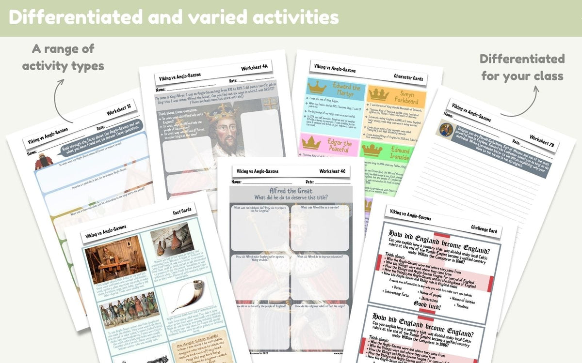 PlanBee Vikings and Anglo-Saxons KS2 History Lessons | PlanBee