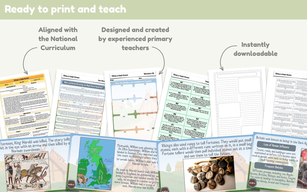 PlanBee Vikings and Anglo-Saxons KS2 History Lessons | PlanBee