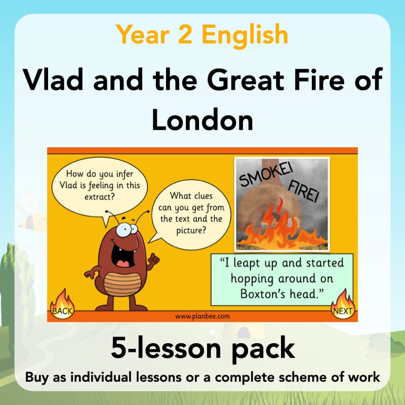 PlanBee Vlad and the Great Fire of London Planning Year 2 