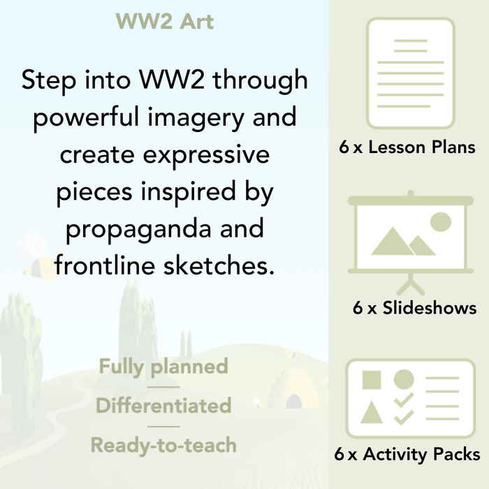PlanBee WW2 Art KS2 Planning and Resources