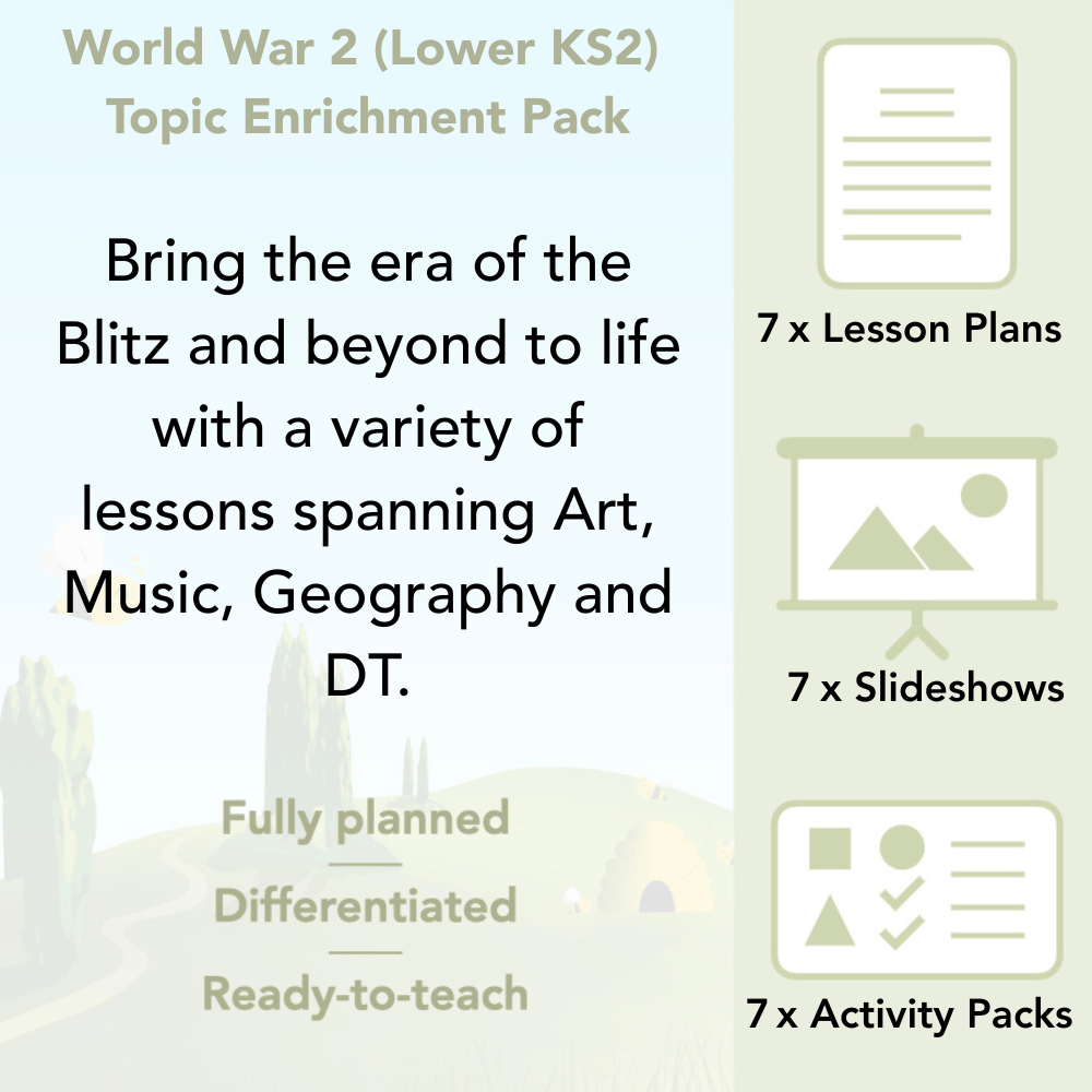 PlanBee World War 2 (LKS2) Topic Enrichment Lesson Pack