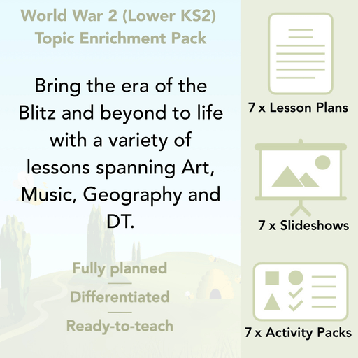 PlanBee World War 2 (LKS2) Topic Enrichment Lesson Pack