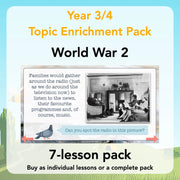 PlanBee World War 2 (Lower KS2) Topic Enrichment Pack