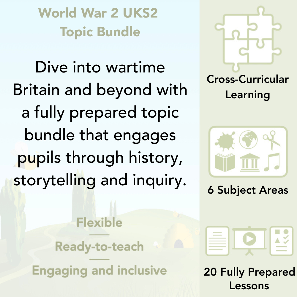 PlanBee World War 2 Topic Bundle for Upper KS2