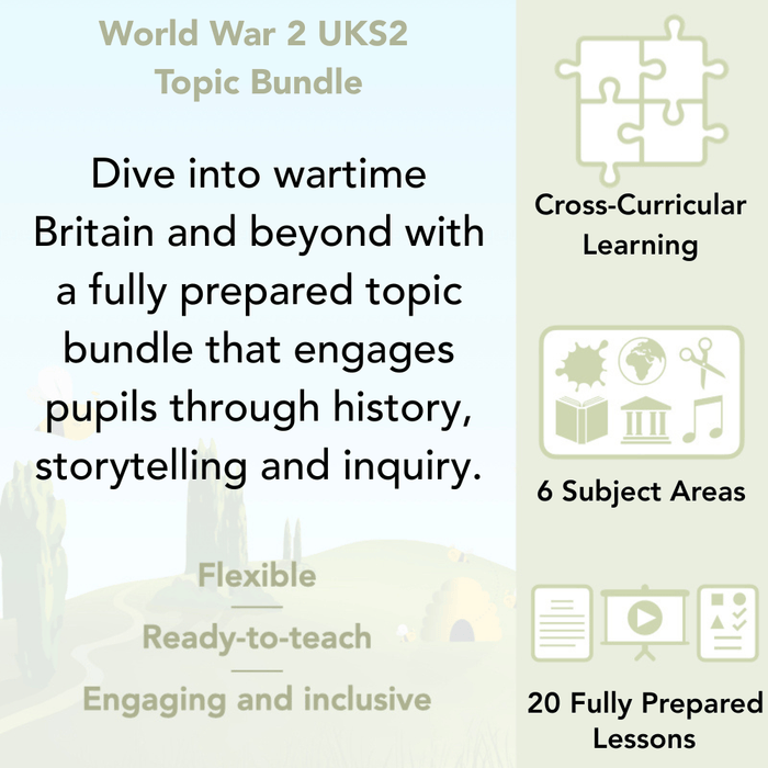 PlanBee World War 2 Topic Bundle for Upper KS2