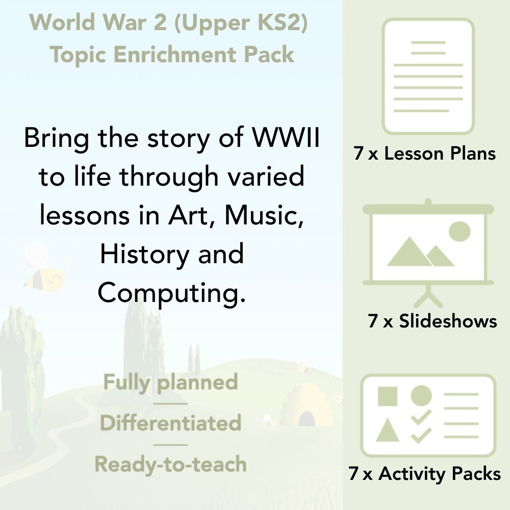 PlanBee World War 2 (UKS2) Topic Enrichment Lesson Pack