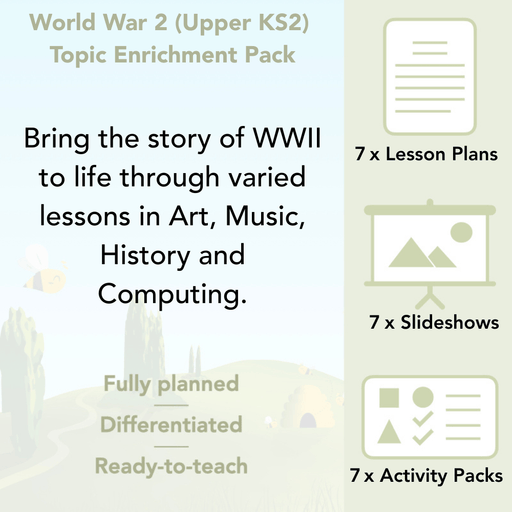 PlanBee World War 2 (UKS2) Topic Enrichment Lesson Pack