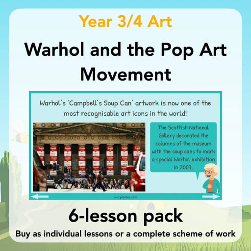 PlanBee Andy Warhol KS2 Art Lessons The Pop Art Movement | PlanBee