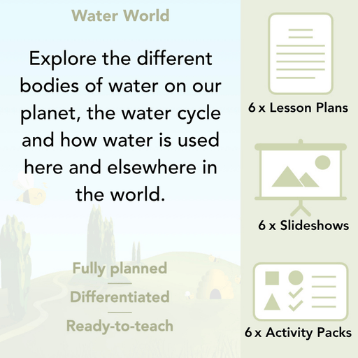 PlanBee Water World Rivers and Coasts KS2 Geography Pack by PlanBee