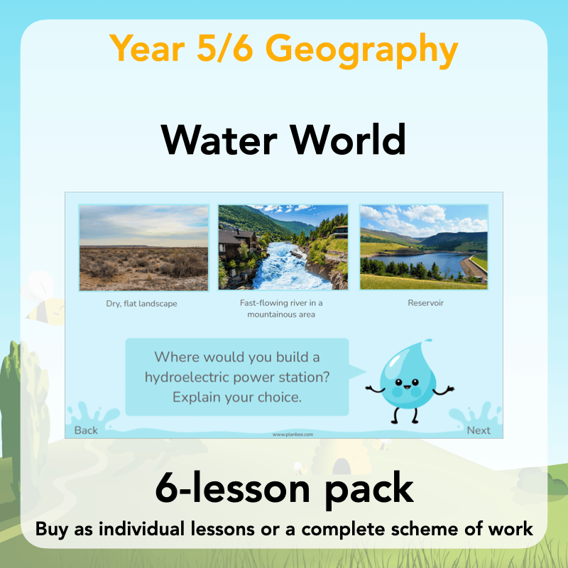 PlanBee Water World Rivers and Coasts KS2 Geography Pack by PlanBee