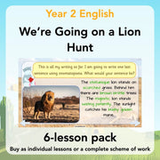 PlanBee We're Going on a Lion Hunt KS1 English Lesson Planning