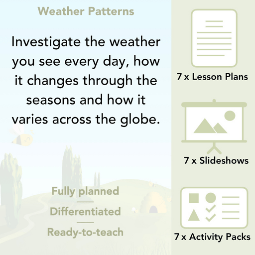PlanBee Weather Patterns: KS1 lessons, activities and worksheets