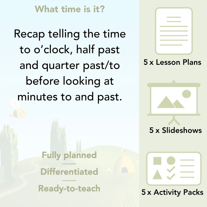 PlanBee Time Year 2 | What time is it? Maths Lessons for KS1