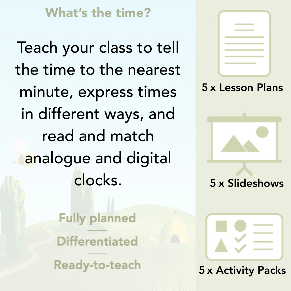 PlanBee Year 3 Time Planning | Plans, Slides and Worksheets