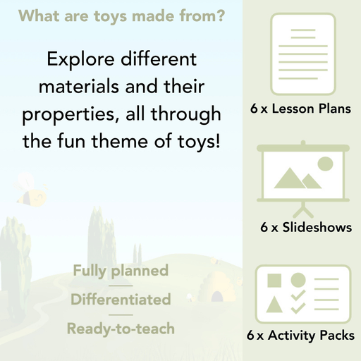 PlanBee Materials and their Properties KS1 Year 1 Science by PlanBee