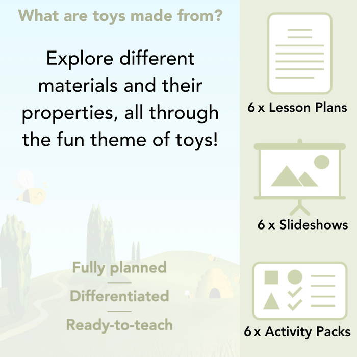 PlanBee Materials and their Properties KS1 Year 1 Science by PlanBee