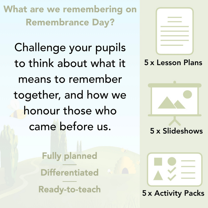 PlanBee KS1 Remembrance Day Lesson | Year 2 History Planning