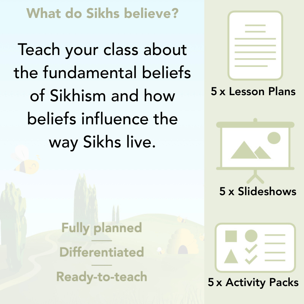 PlanBee What do Sikhs believe? | KS1 RE lesson planning