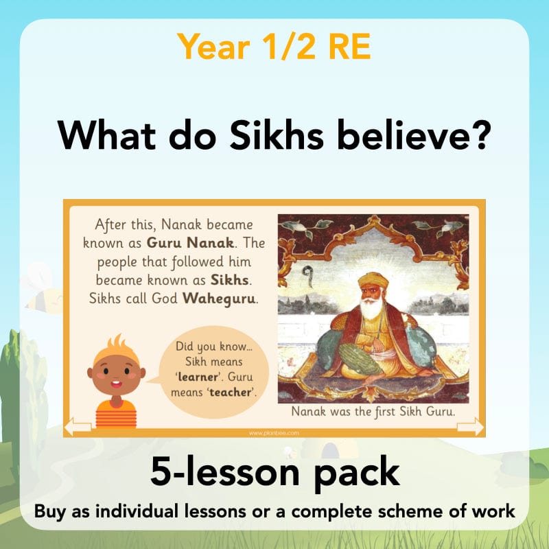 PlanBee What do Sikhs believe? | KS1 RE lesson planning