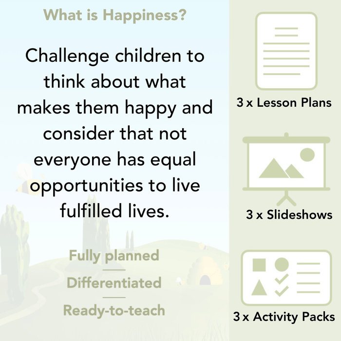 PlanBee What is Happiness? KS2 ESR Lessons by PlanBee