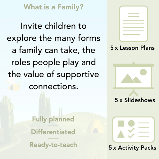 PlanBee What is a Family? KS1 PSHE lessons by PlanBee