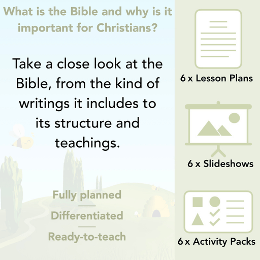 PlanBee What is the Christian Bible? Year 3 KS1 RE Lessons