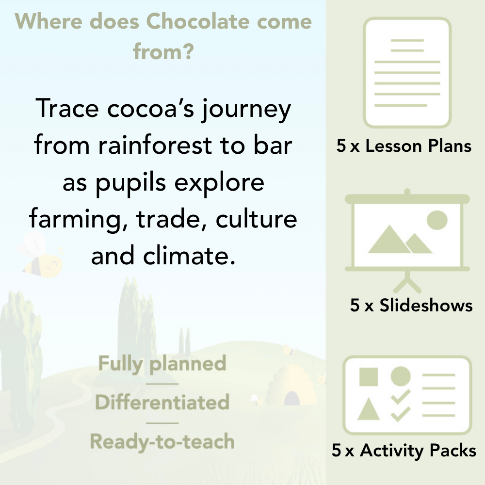 PlanBee Where does Chocolate come from? | KS2 Geography lessons