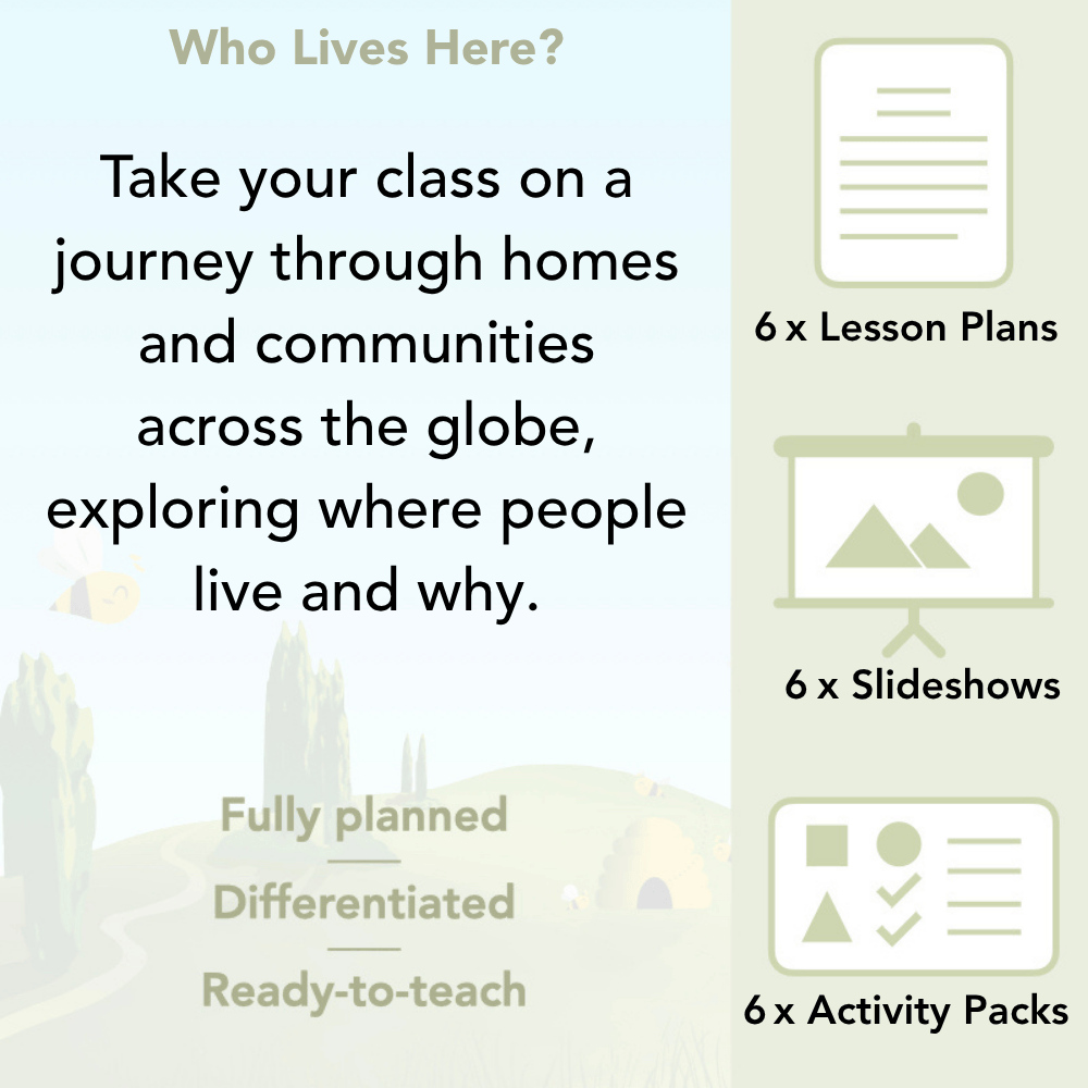 PlanBee Who Lives Here? Homes around the world KS1 Lessons | PlanBee