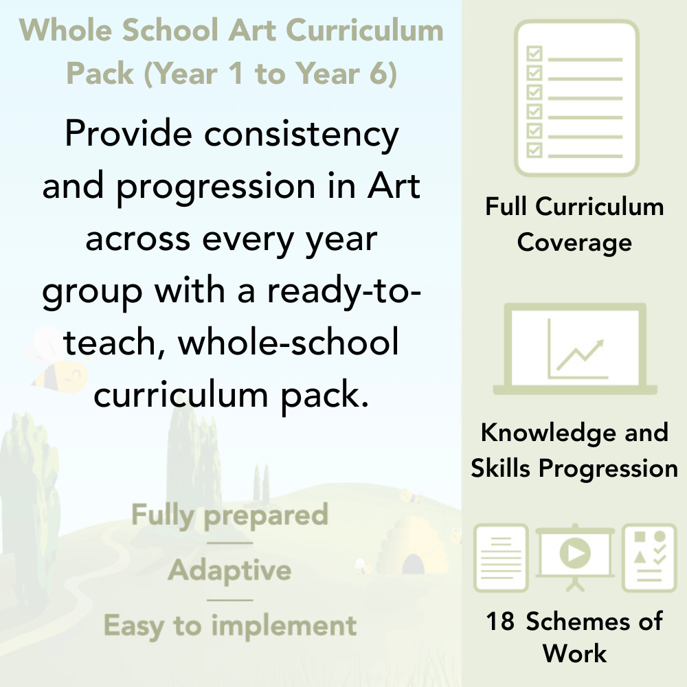 PlanBee Whole School Primary Art Long Term Planning by PlanBee