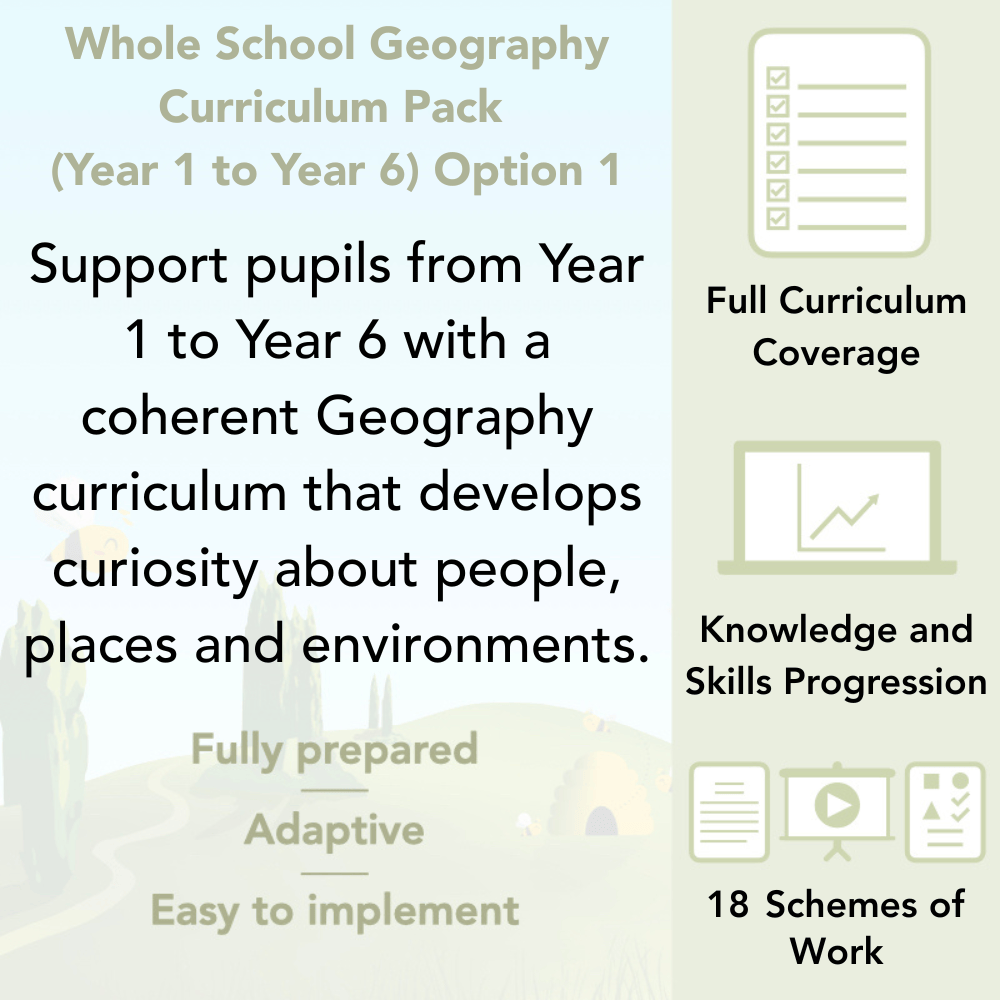 PlanBee Primary Geography Curriculum Pack (Option 1) | Long Term Planning