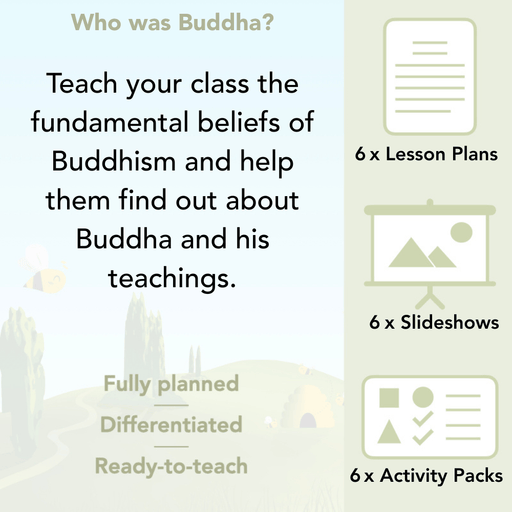 PlanBee Who was Buddha? Buddhism KS1 RE Lessons