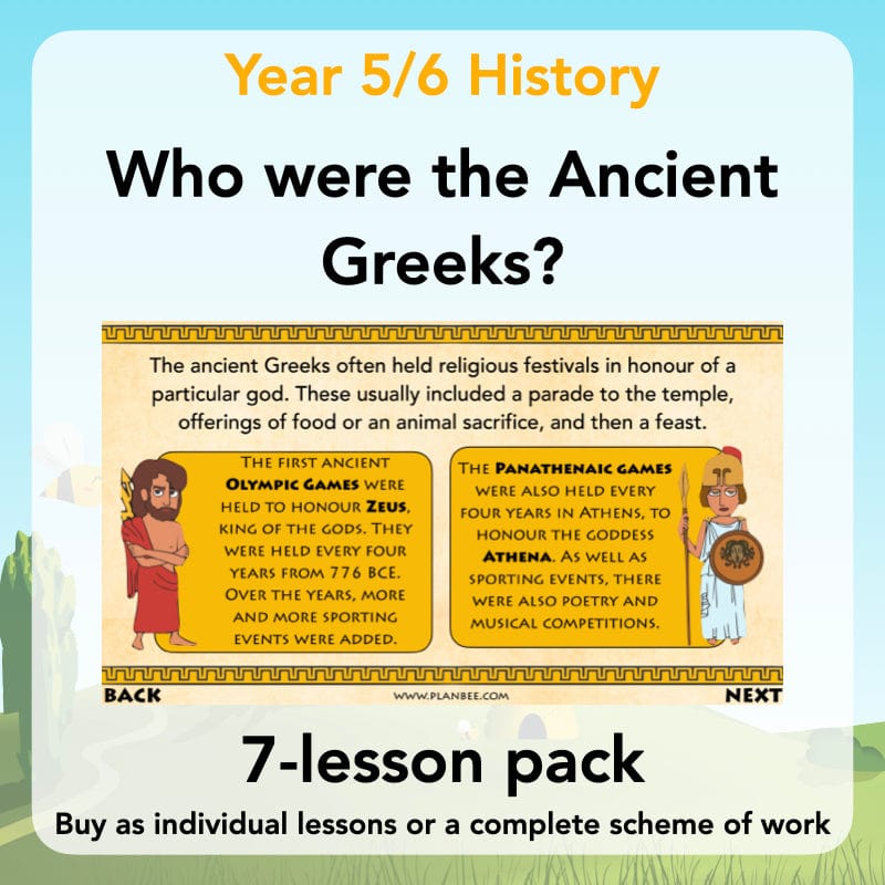 PlanBee Who were the Ancient Greeks KS2 History Lesson Plans