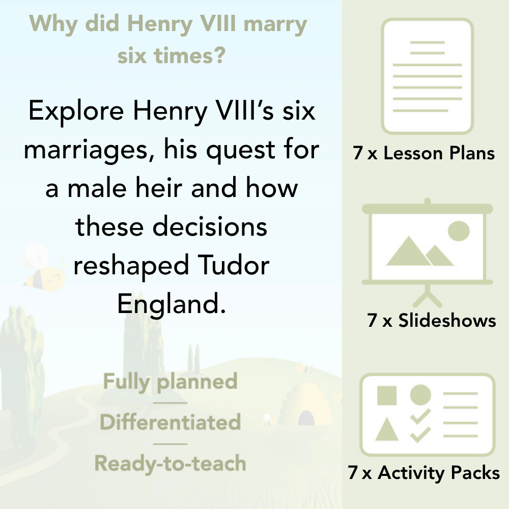 PlanBee Henry VIII KS2 History Lesson Plan Pack for Year 3 & Year 4