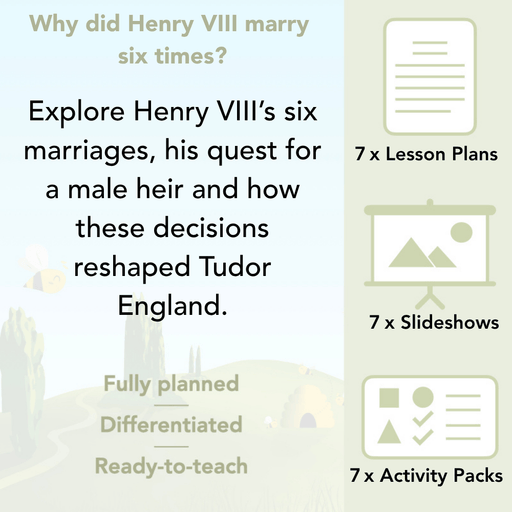 PlanBee Henry VIII KS2 History Lesson Plan Pack for Year 3 & Year 4