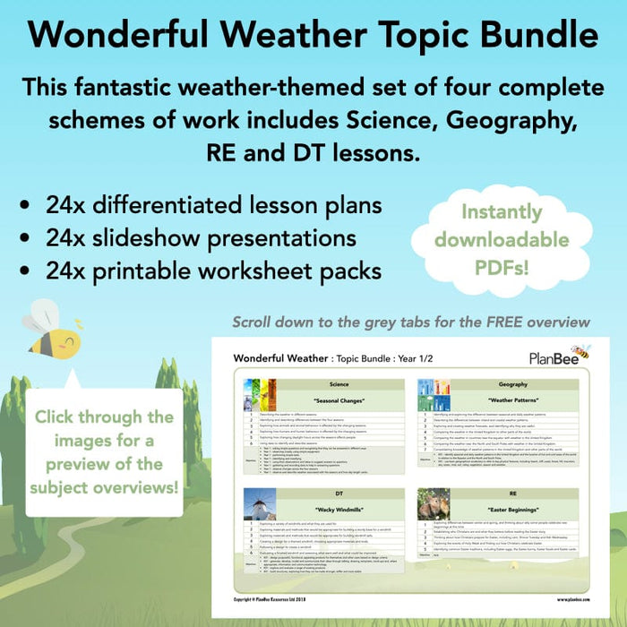 Wonderful Weather KS1 Topic Planning and Resources — PlanBee
