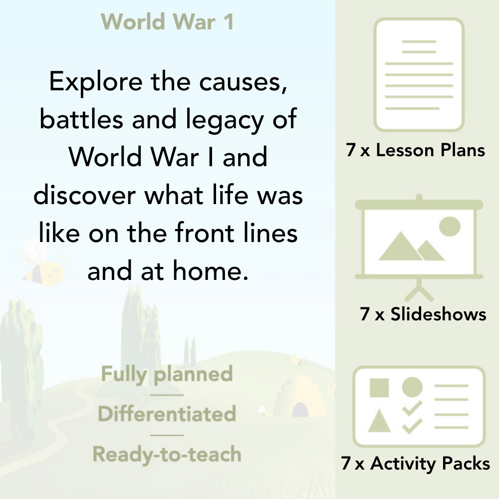 PlanBee World War One: KS2 History lessons, activities and resources