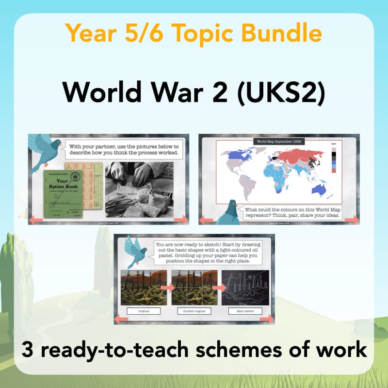 PlanBee World War 2 Topic Bundle for Upper KS2