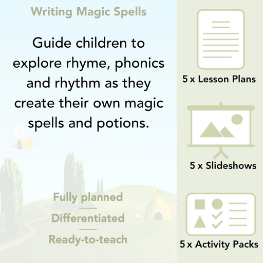 PlanBee Magic Spell Writing KS1 Year 1 English by PlanBee