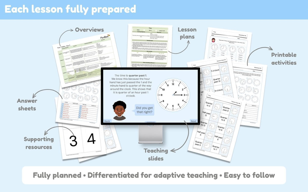 PlanBee Year 3 Autumn Term Maths Curriculum Pack | PlanBee
