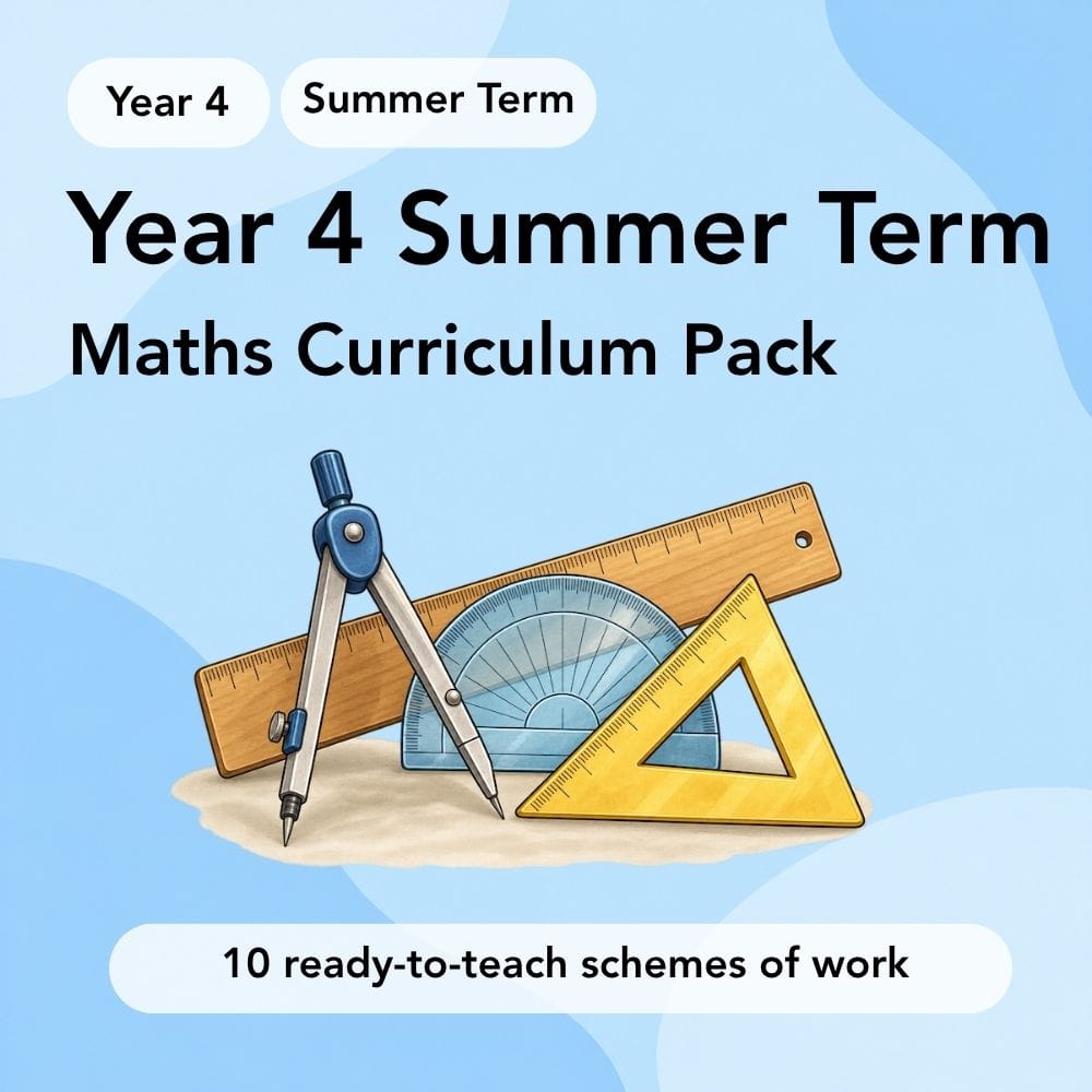 PlanBee Year 4 Summer Term Maths Curriculum Pack | PlanBee