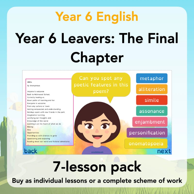PlanBee Year 6 Leavers: The Final Chapter | KS2 English Pack