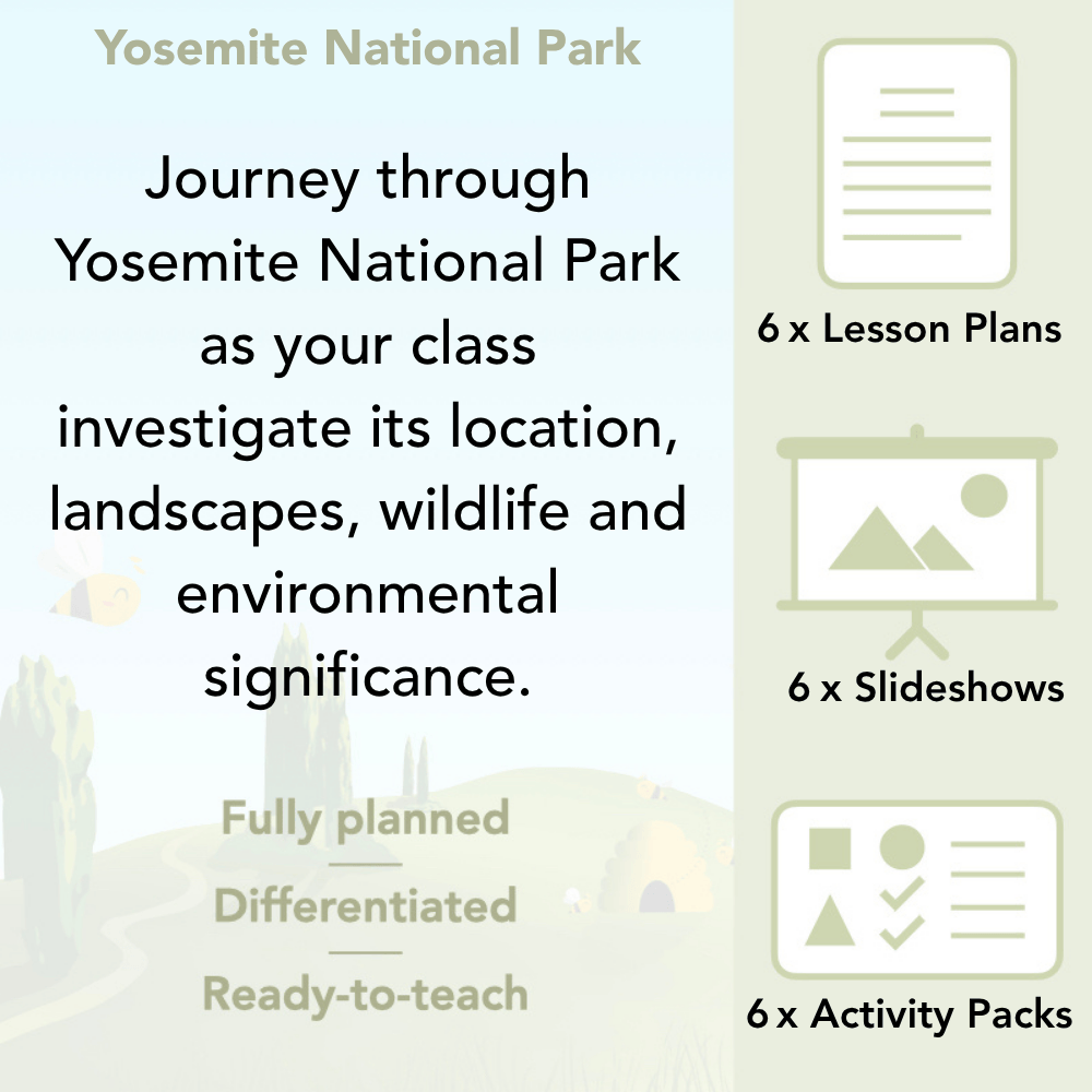 PlanBee Yosemite National Park KS2 Geography Lessons by PlanBee