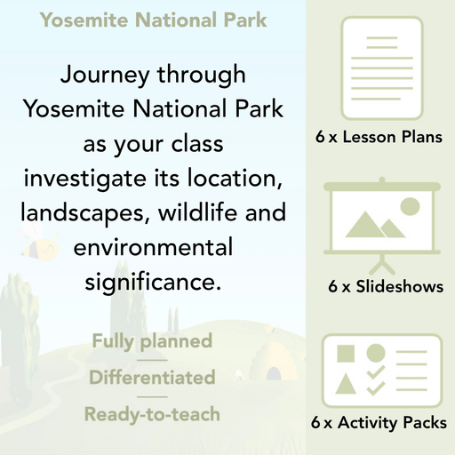 PlanBee Yosemite National Park KS2 Geography Lessons by PlanBee