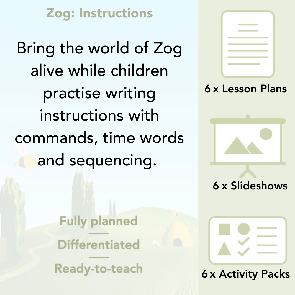 PlanBee Zog Printables KS1 Instructions Lessons by PlanBee