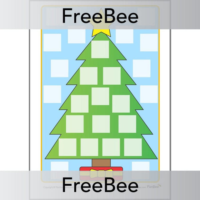 PlanBee Free printable Advent calendar template for kids by PlanBee