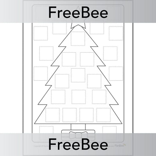 PlanBee Free printable Advent calendar template for kids by PlanBee