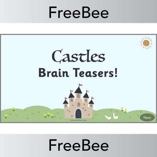 PlanBee Castles Brain Teasers Free PDF Resource by PlanBee